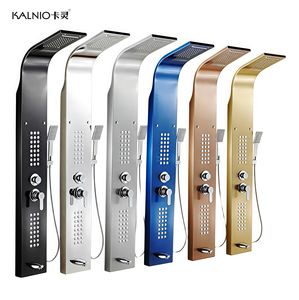 European Gold Edelstahl Intelligente Digital anzeige Dusch wand Gebürstete Keramik Direkt Bad armaturen - Product Image 2