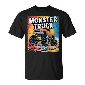 Camiseta Monster Truck para Adultos, Unisex, Manga Corta, Cuello Redondo, Impresión Digital, Actividades Promocionales - Product Image 1