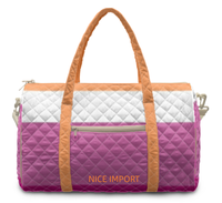 Sac de voyage matelassé grand format Leather Pride Rainbow, sac de week-end portable avec poches zippées, sac de sport pour le travail