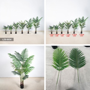 Bonsai Plant <b>Tree</b> <b>Plastic</b> Potted Faux Green Palm <b>Tree</b> <b>Plastic</b> Artificial Areca Palm Plant for Home or Office Decoration - Product Image 2