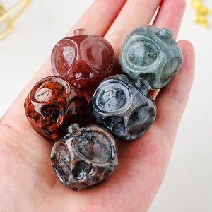 Tự làm bán buôn bán đá quý thủ công mỹ nghệ đá quý Khắc Táo <span class=keywords><strong>Skull</strong></span> - Product Image 1