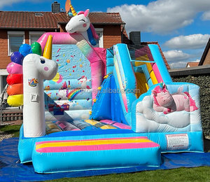 Château gonflable avec toboggan, aire de jeux pour enfants, combo carrosse de <span class=keywords><strong>princesse</strong></span> - Product Image 2