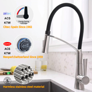 Nuovo modello pull out miscelatore della <span class=keywords><strong>cucina</strong></span> <span class=keywords><strong>rubinetti</strong></span> 304 rubinetto in acciaio inox con 2 funzione spruzzatore - Product Image 3