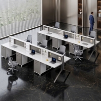 Bureau de direction en bois massif de haute qualité 2026, bureau de direction moderne en MDF, table de travail pour 2 personnes