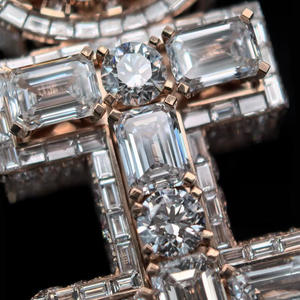 Colgante Personalizado con Inicial de Letra, Moissanita VVS, Plata de Ley 925, Estilo Hip Hop Iced Out, Joyería para Raperos - Product Image 5