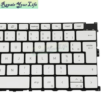 لوحة مفاتيح للكمبيوتر المحمول بإضاءة خلفية فرنسية لجهاز Dell XPS 13 9300 0Y7PVM 0JY8HN لوحة مفاتيح جديدة بدون براغي