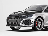 Lèvre de pare-chocs avant en fibre de carbone sèche haute performance style PK, diffuseur avant pour Audi RS3 8Y 2021-2024 - Modification