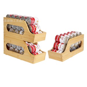 Wooden Stackable Can <b>Storage</b> <b>Rack</b> For <b>Kitchen</b> Canned Food Organizing Holder - Product Image 1