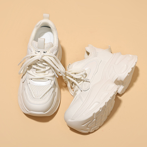 Nouvelles baskets lacées pour femmes Collection Printemps-Été 2026 Rehaussantes à semelle épaisse Décontractées Polyvalentes Tendance Respirantes - Product Image 4