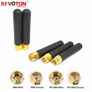 Factory supply Sma male plug 0db 2db 3db 868Mhz 2.4G black wifi Router antenna