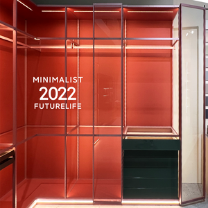 Sistemas de Puertas con Espejo Abatibles de Lujo, Organizadores de Cajones Empotrados, Armario Moderno Minimalista de Metal para Taller o Villa - Product Image 2