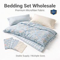 Parure de lit de luxe haut de gamme en microfibre brodée, vente en gros, haute qualité, prix compétitif, faible MOQ