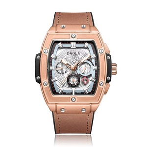 Montre Onola pour Hommes, Vente en Gros Chinoise, Boîtier Carré, Montres de Sport de Luxe, Montre-Bracelet pour Hommes - Product Image 1