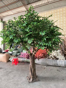 Tamaño y Forma Personalizados, Aspecto Natural, Fácil de Instalar, Plantas Grandes, Árbol Verde, Olivo Artificial para Interiores, Hogar, Hotel - Product Image 6