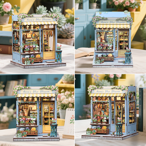 CuteBee Nuevo Estilo <span class=keywords><strong>Casa</strong></span> Miniatura para Armar CWGC211, Rincón de Lectura en Miniatura, Rompecabezas 3D de Madera, Kit de Manualidades para Adultos - Product Image 2