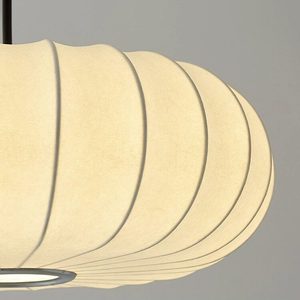 Lampe suspendue OEM <span class=keywords><strong>Cocoon</strong></span> style ver à soie, design italien, LED, commande tactile, corps en fer, éclairage de salon - Product Image 4