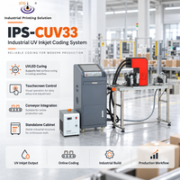 Imprimante jet d'encre UV IPS-CUV33, imprimante couleur, système d'impression de logo CMYK blanc pour produits plastiques personnalisés