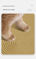 Lit pour chat en coton tissé, motif de chat de dessin animé, pour toutes les saisons - Lit confortable pour chats et chatons