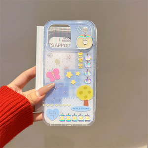 เคสโทรศัพท์มือถือลายผีเสื้อกลิตเตอร์สีรุ้ง IMD สำหรับ Apple iPhone 17 16 15 Pro Max ลายดาวหลากสีสัน เลเซอร์สวยๆ สำหรับสาวๆ ฝาหลังแข็งแรง - Product Image 4