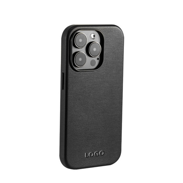 PU Leather Customized logo iphone case Iphone Cover Magsafe Wireless Charging Phone case for Iphone
