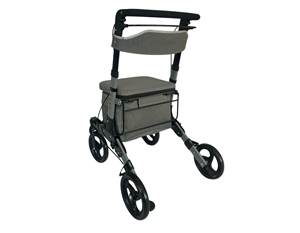 Rollator de aluminio de 10 pulgadas de alta calidad con neumáticos amortiguadores Andador de restauración de independencia para ancianos - Product Image 3