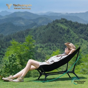 Chaise de camping pliable portable en tissu Oxford 109x75cm, design minimaliste, lit pliant léger pour pique-nique et pêche - Product Image 5