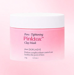 Masque Facial Purifiant Rose Professionnel Derladie, Lissant les Pores, Réparateur de la Barrière Cutanée, Complexe Détoxifiant au Kaolin, Masque Coréen à l'Argile pour - Product Image 1
