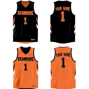 高品質カスタムチーム名番号ロゴ入りバスケットボールジャージ - Product Image 1