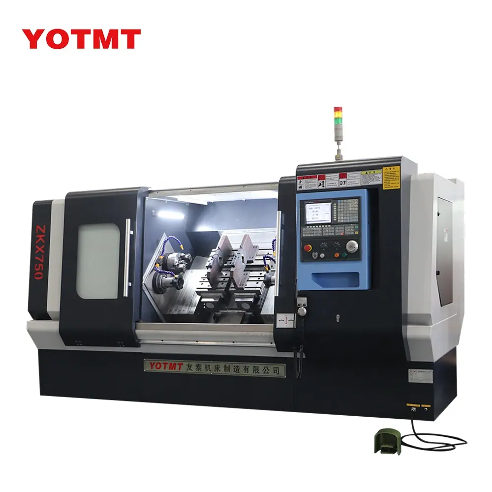 YOTMT usinagem centro horizontal fresagem e centragem máquina dupla extremidade cnc fresadora