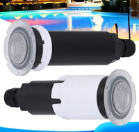 Projecteur LED RGB immergé pour piscine, encastrable en ABS, 12V 24V, à changement de couleur, télécommande pour piscine creusée, spa, bassin