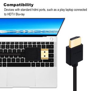 1.5M 1M 2M 3M 5M <span class=keywords><strong>10M</strong></span> 15M Câble <span class=keywords><strong>HDMI</strong></span> Plaqué Or 1.4 1080p Câbles Vidéo 3D pour HDTV Splitter Switcher - Product Image 3