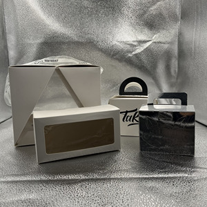 tall cake boxes with window luxury cake packaging
