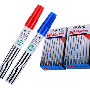 Yong Sheng 88 Oil-Based <b>Marker</b> Pen <b>Permanent</b> Ink 12mm Metal Body Black Red Blue Colors - Product Image 3