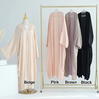 modestes personnalisés 2024 Abaya de Dubaï Robe musulmane en crêpe pour femmes Hijab à capuche Abaya Jilbab Robe de prière