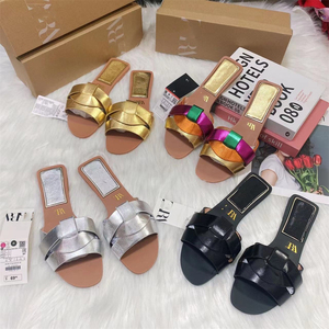 <strong>2026</strong> New Ladies Flat Slippers Summer <strong>Fashion</strong> Leather Sandals Slippers Female Outdoor Babouches <strong>Women</strong> Slides Slippers - Product Image 2
