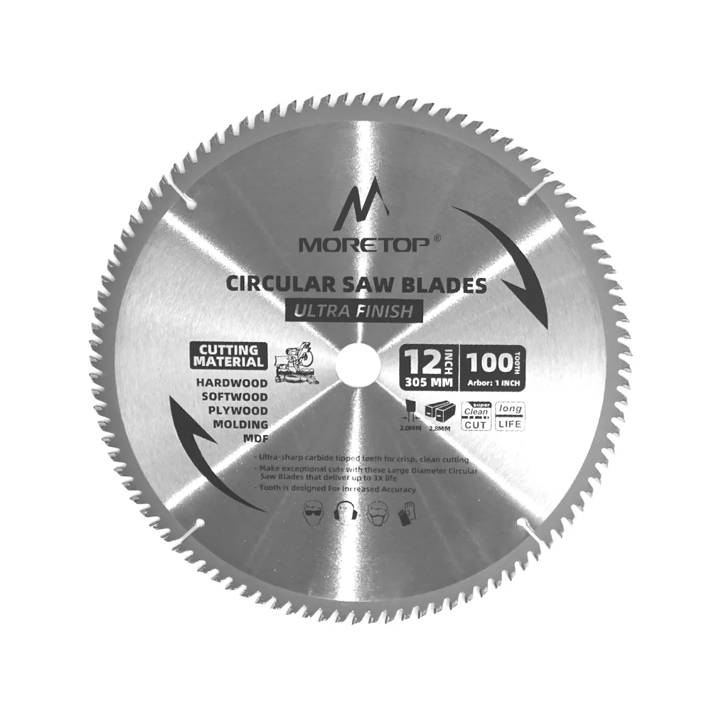 Kreissägenklinge 12 × 96 Zähne für die Holzbearbeitung