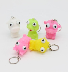 Juguete de Llavero de <span class=keywords><strong>Animal</strong></span> de PVC Suave de 65 mm, Juguete Antiestrés con Ojos Saltones para Niños de 5 a 7 Años - Product Image 5
