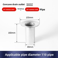 Gouttière de drainage des eaux pluviales pour pont autoroutier en acier inoxydable anti-corrosion