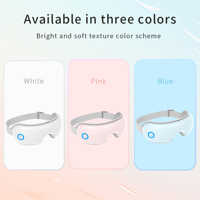 Foldable Eye Massager with Built-in Music, Bluetooth, and Heat Therapy Relax Your Eyes