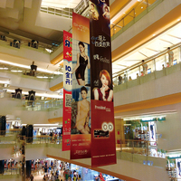 Panneau de bannière d'affichage double face personnalisé pour lampadaire drapeau et bannière promotionnels
