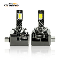 Ampoule de phare LED étanche tricolore super lumineuse 35W série D D1S 6500K 4300K 3200K pour voiture