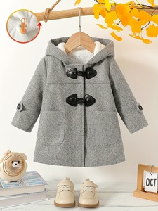 Veste polaire à capuche imprimée pour bébé garçon, hiver-<span class=keywords><strong>printemps</strong></span>, avec poche, couleur unie, motif Arctic Croissant, 100% polyester - Product Image 2