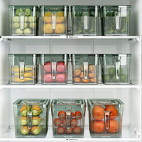 Boîte de conservation pour réfrigérateur, design moderne et minimaliste, usage domestique, hermétique, en PP, avec fonction de drainage, empilable, sans BPA, haute qualité