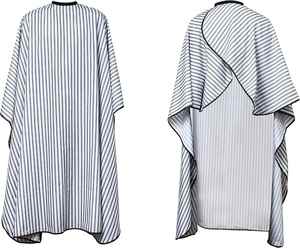 Capa de Barbería Portátil Resistente al Agua con Diseño para Cortar el Cabello, Delantal de Peluquería, Accesorios de Barbería (Negro Blanco) - Product Image 2