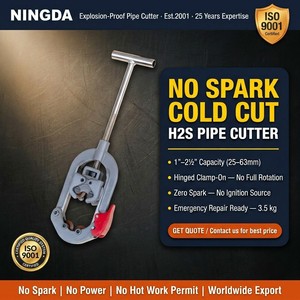 Cortador de Tuberías Articulado a Prueba de Explosiones de 1 a 2.5 Pulgadas, <span class=keywords><strong>Herramienta</strong></span> Manual de Corte en Frío sin Chispas para Reparación de Emergencia de Tuberías de Gas, OEM - Product Image 1