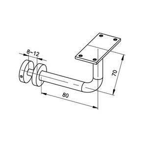 Garde-Corps en acier inoxydable Accessoires Inox Raccords de Main Courante Escalier et Balcon En Verre Main Courante Accessoires - Product Image 2