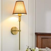 Rétro marron vintage applique duplex appartement décoration dimmable E27 chevet applique intérieure auxiliaire nuit mur éclairage
