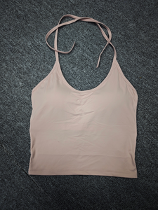 Ensemble de vêtements de <span class=keywords><strong>sport</strong></span> pour femmes, <span class=keywords><strong>2</strong></span> pièces, tenue de <span class=keywords><strong>sport</strong></span>, haut court à col halter, leggings évasés - Product Image 5