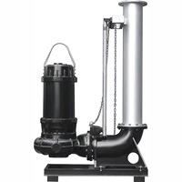 Pompe submersible de drainage des eaux usées WQ QW grande puissance 55 kW, 4 pôles, 6 pôles, en fonte, moteur tout cuivre OEM, connexion à bride