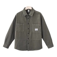 Chemise de travail décontractée tendance pour homme en tissu popeline 100% coton Printemps Automne Coupe ample Couleur unie Cardigan Anti-boulochage